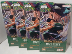LOT OF 4 One Piece TCG Legacy Of The Master (OP-12), sleeved booster pack, new! - Image 1