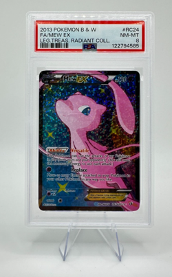 2013 Pokemon B&W Legendary Treasures Radiant Collection Mew EX #RC24 | PSA 8 - Image 1