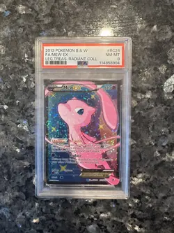 PSA 8 NM - 2013 POKEMON B&W LEGENDARY TREASURES RADIANT COLLECTION MEW EX RC24 - Image 1