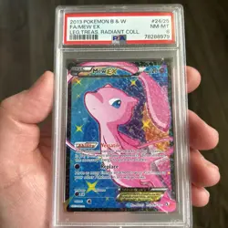 2013 POKEMON B&W LEGEND TREASURES RADIANT COLLECTION #RC24 FULL ART/MEW EX PSA 8 - Image 1