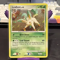 2008 Pokemon, D&P Majestic Dawn, #7/100 Leafeon Lv. 42, Holo Rare - Image 1