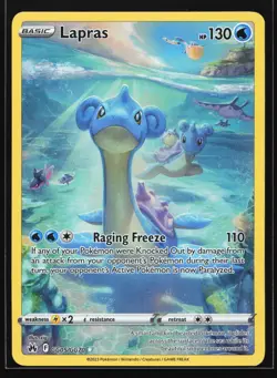 Lapras GG05/GG70 Crown Zenith: Galarian Gallery Ultra Rare Pokemon Card - Image 1