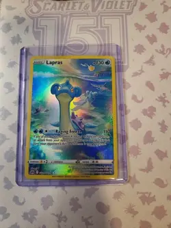 Pokemon TCG Lapras Crown Zenith: Galarian Gallery GG05/GG70 Regular Ultra Rare - Image 1
