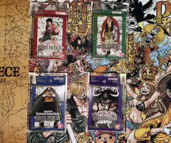 One Piece TCG - 1st Edition-Super Pre-Release Starter Deck set 1-4 sealed in box - Image 1