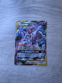 Pokemon TCG Mewtwo & Mew GX SM191 Black Star Promo Card Near Mint Condition!!! - Image 1