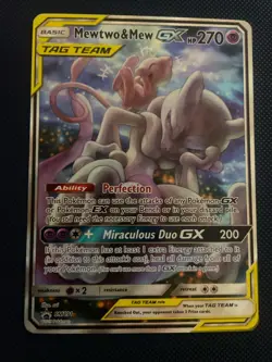 Pokemon TCG Mewtwo & Mew GX SM191 Black Star Promo Card NM Near Mint Condition - Image 2