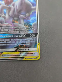 Pokemon TCG Mewtwo & Mew GX SM191 Black Star Promo Card NM Near Mint Condition - Image 4
