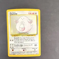 Pokemon TCG Chansey Base Set Holo Rare Card 003/102 English - Image 2