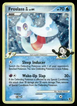 Pokemon Cards Froslass GL 6/111 Rising Rivals Holo Rare LP - Image 1
