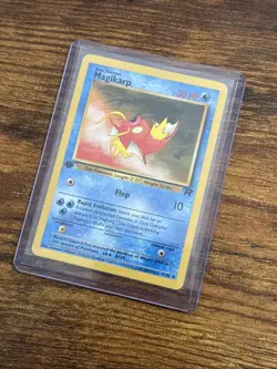 Pokemon TCG Magikarp Card 47/82 1st Edition Team Rocket LP - Image 3