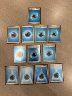 Lot of 12 Pokemon TCG Water Energy Halo Cards - NM - Image 2