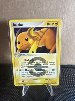 Raichu 12/112 FireRed & LeafGreen Reverse Holo Rare Pokemon Trading Card Game - Image 1