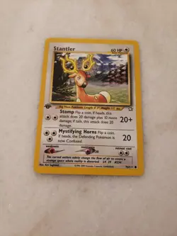 Stantler 1st Edition Common 76/111 Neo Genesis Pokemon TCG Card NM - Image 1