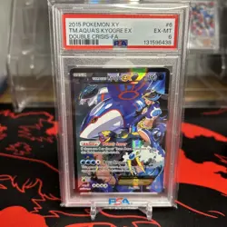 Team Aqua's Kyogre EX Double Crisis Holo Card 6/34 PSA 6. - Image 1