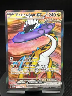 Pokemon TCG Raging Bolt EX 196/162 Temporal Forces Ultra Rare NM - Image 1