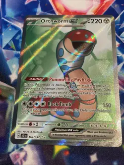 Pokemon TCG Orthworm ex 162/142 Ultra Rare Stellar Crown NM/M - Image 1