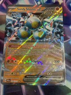 Pokemon TCG Sandy Shocks ex 056/131 Double Rare Holo Prismatic Evolutions NM/M - Image 1