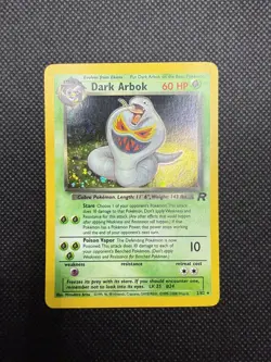 Pokemon TCG Dark Arbok 2/82 Team Rocket Holo LP - Image 1