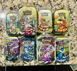 Pokemon Prismatic Evolutions 17 Mini Tins FULL Set Bundle+ - Brand new - Sealed! - Image 1