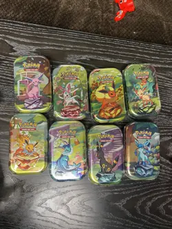 Pokemon Prismatic Evolutions 17 Mini Tins FULL Set Bundle+ - Brand new - Sealed! - Image 3