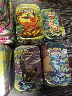 Pokemon Prismatic Evolutions 17 Mini Tins FULL Set Bundle+ - Brand new - Sealed! - Image 5