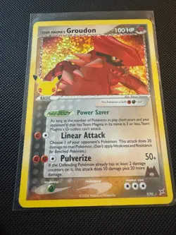 Pokemon TCG Team Magma's Groudon Holo Celebrations 9/95 - Image 1