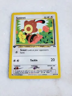 Pokemon Sentret 63/75 Neo Discovery 1st Edition NM - Image 1