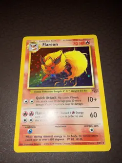 Pokemon! Flareon - Jungle - Holo - 3/64 - LP! - Image 1