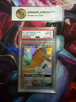 2019 Pokemon Hidden Fates SHINY HO-OH GX SV50/SV94 PSA 10 GEM MINT - Image 1