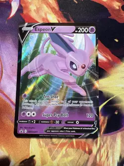 Pokemon TCG Espeon V SWSH Black Star Promos SWSH201 Holo Promo - Image 1