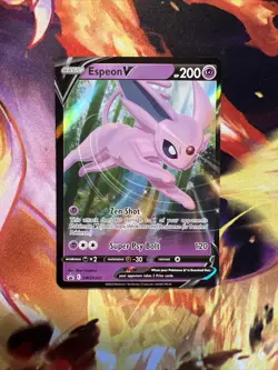 Pokemon TCG Espeon V SWSH Black Star Promos SWSH201 Holo Promo - Image 2