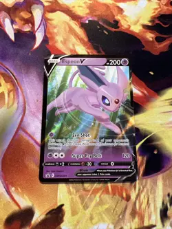 Pokemon TCG Espeon V SWSH Black Star Promos SWSH201 Holo Promo - Image 3