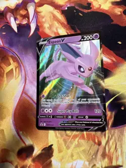 Pokemon TCG Espeon V SWSH Black Star Promos SWSH201 Holo Promo - Image 5
