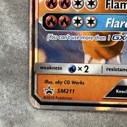 Pokemon TCG Card Charizard GX SM211 - Black Star Promo Holo - NM - Image 4