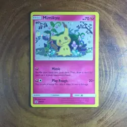 Mimikyu SM163 Pokemon Sun & Moon Black Star Promo Card Holo TCG - Image 1