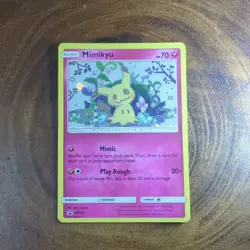 Mimikyu SM163 Pokemon Sun & Moon Black Star Promo Card Holo TCG - Image 1