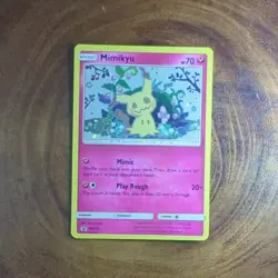 Mimikyu SM163 Pokemon Sun & Moon Black Star Promo Card Holo TCG - Image 1
