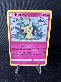 Pokemon Sun & Moon Black Star Promo Card Mimikyu SM163 Holo TCG - Image 1