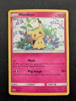 Pokemon TCG - Mimikyu Black Star Promo SM163 - MINT/NM - Holo Promo Card - Image 1