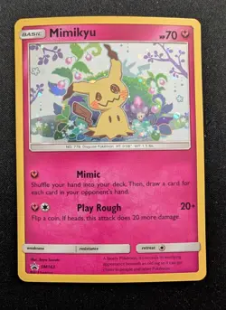 Pokemon TCG - Mimikyu Black Star Promo SM163 - MINT/NM - Holo Promo Card - Image 1