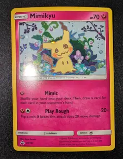 Pokemon TCG - Mimikyu Black Star Promo SM163 - MINT/NM - Holo Promo Card - Image 2