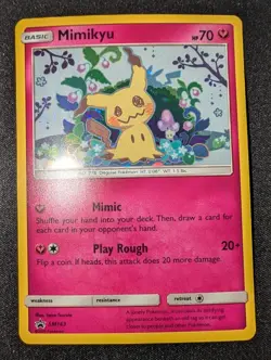 Pokemon TCG - Mimikyu Black Star Promo SM163 - MINT/NM - Holo Promo Card - Image 2