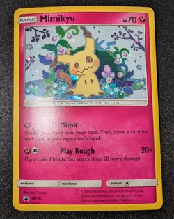 Pokemon TCG - Mimikyu Black Star Promo SM163 - MINT/NM - Holo Promo Card - Image 2