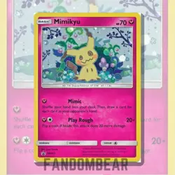 Mimikyu - SM163 Black Star Promo Card COSMOS HOLO RARE 2019 Pokemon TCG - Image 5