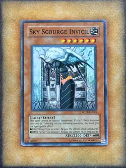 Yugioh Sky Scourge Invicil FOTB-EN023 Super Rare NM - Image 1