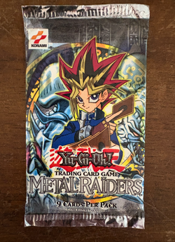 Yu-Gi-Oh Metal Raiders Booster Pack 2002 Vintage Yugioh sealed - Image 1