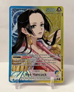 One Piece The Azure Sea’s Seven OP14-041 Boa Hancock Alt Art Leader English - Image 1