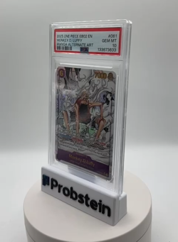 2025 One Piece EN EB02 Manga Alternate Art #061 Monkey D. Luffy PSA 10 GEM MINT - Image 2
