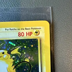 Pokemon Card Raichu 16/130 Base Set 2 Rare Holo WOTC Near Mint - Image 2
