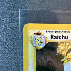 Pokemon Card Raichu 16/130 Base Set 2 Rare Holo WOTC Near Mint - Image 3